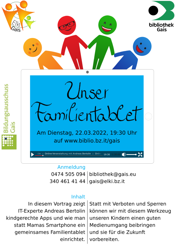 Online-Infostunde: Unser Familientablet